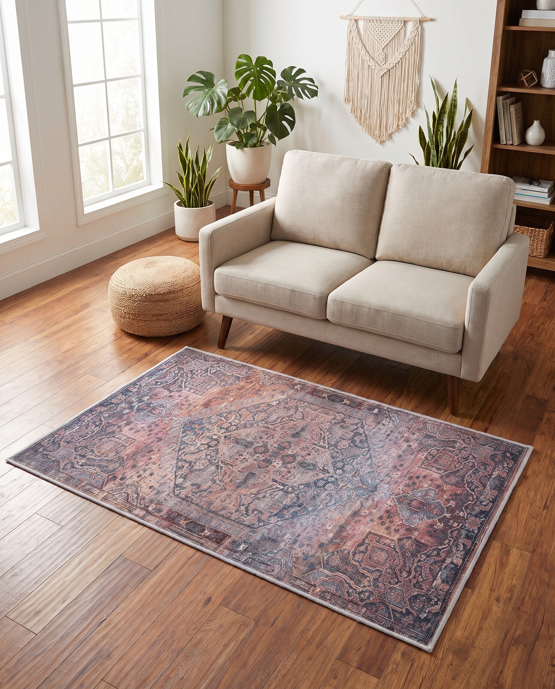 Antique Rust Red Maahru Rug
