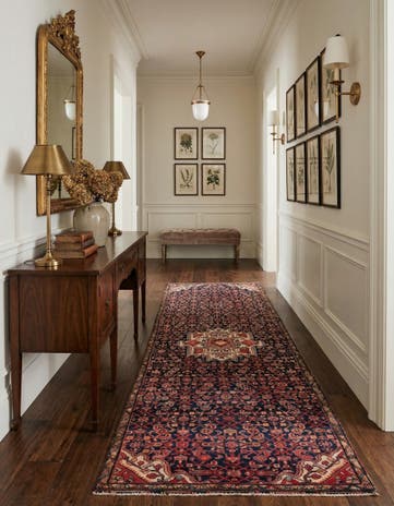 4' x 10' Hand Knotted Ultra Vintage Persian Wool Runner Rug