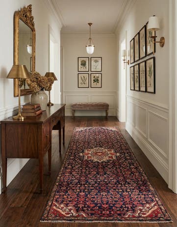 4' x 10' Hand Knotted Ultra Vintage Persian Wool Runner Rug