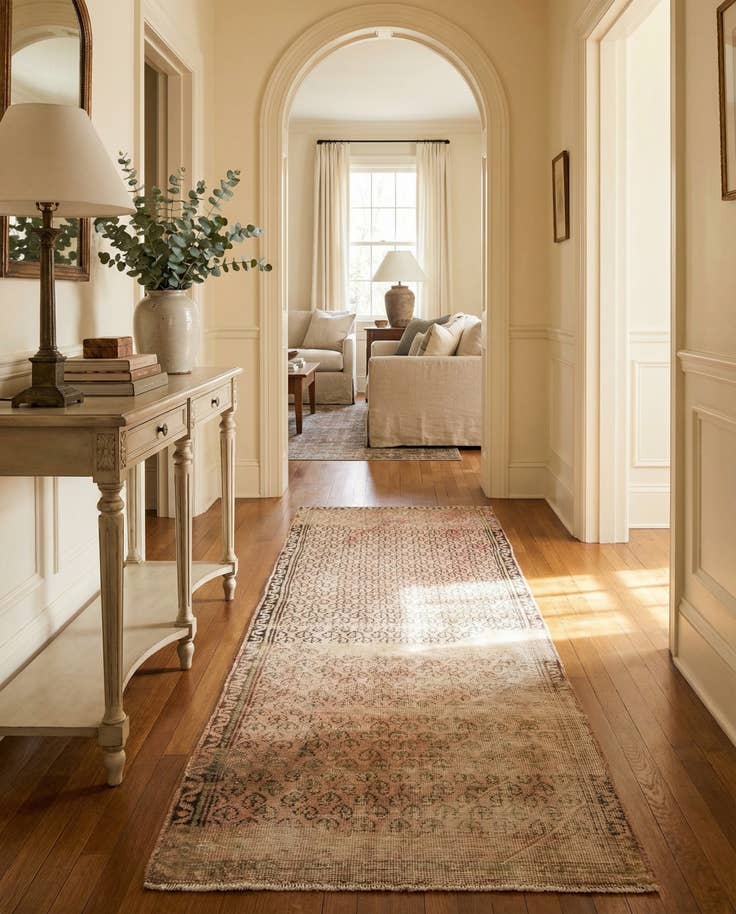 Detail image of 2' 4 x 9' 3 Hand Knotted Ultra Vintage Persian Wool Runner Rug