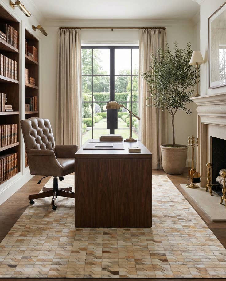 Detail image of 5' 4 x 7' 5 Cowhide Rug