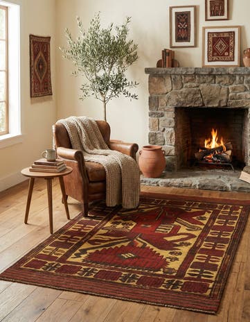 3' x 4' 10 Hand Knotted Sumak Wool Rug