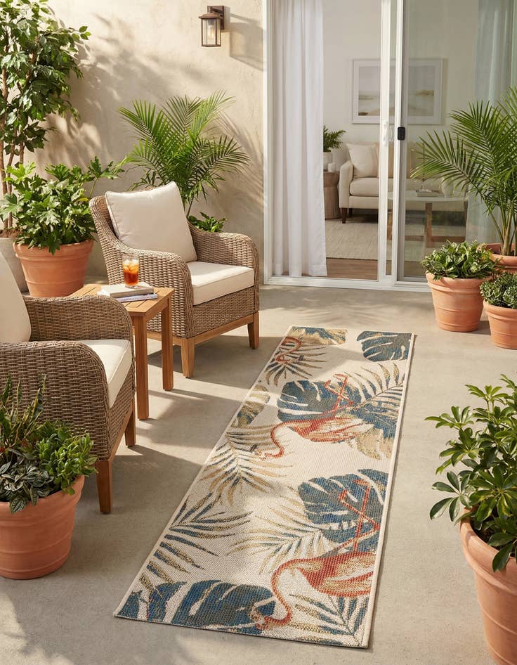 Detail image of 2' x 7' 10 Easy-Clean Baja Indoor / Outdoor Runner Rug