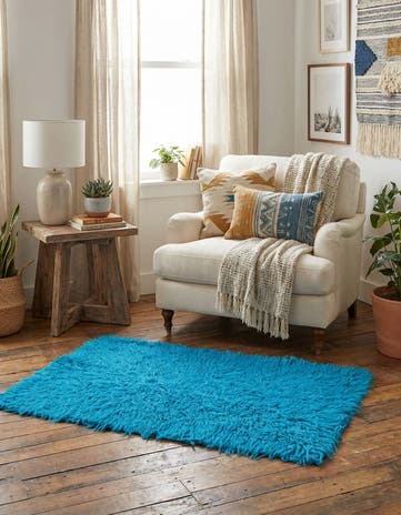 2' 1 x 3' 10 Hand Knotted Moroccan Wool Rug