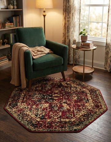 3' x 3' Saturn Octagon Rug