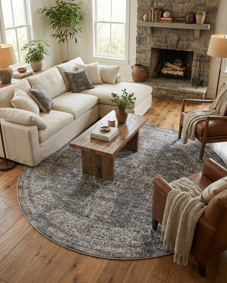 Detail image of 8' x 8' Santiago Round Rug