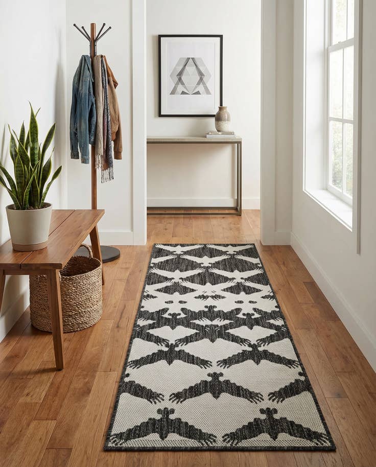 Detail image of 2' x 5' 3 Easy-Clean Modern Indoor / Outdoor Runner Rug