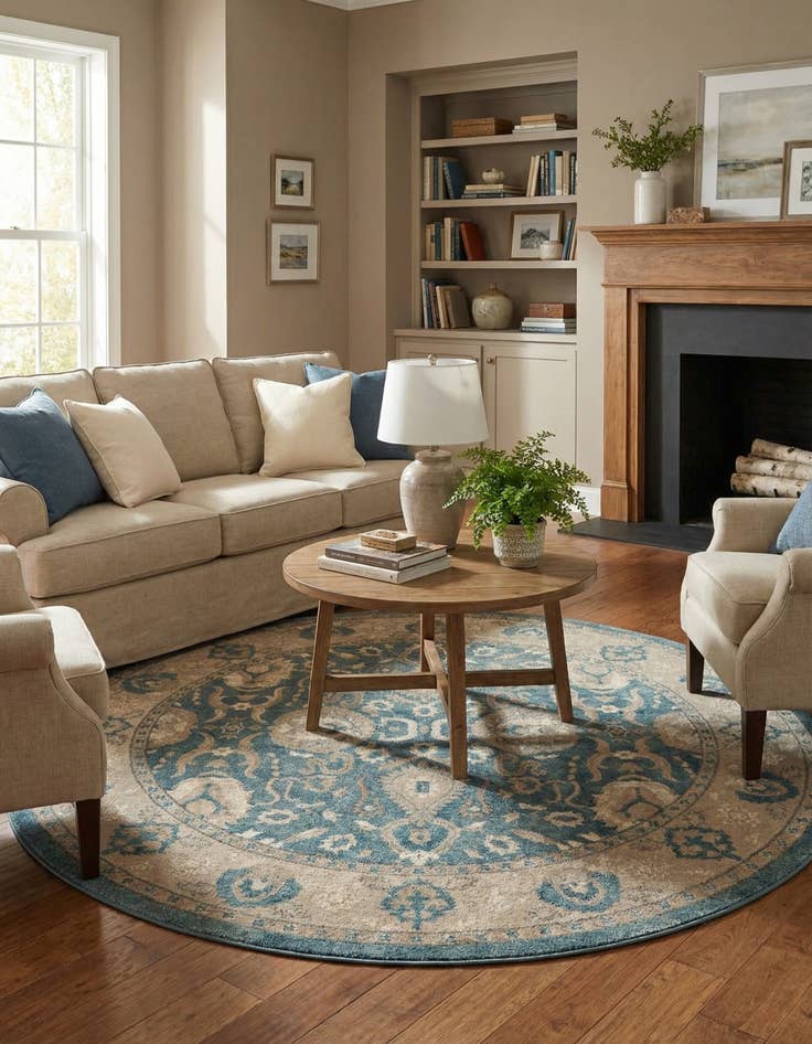 Detail image of 8' x 8' Vienna Round Rug