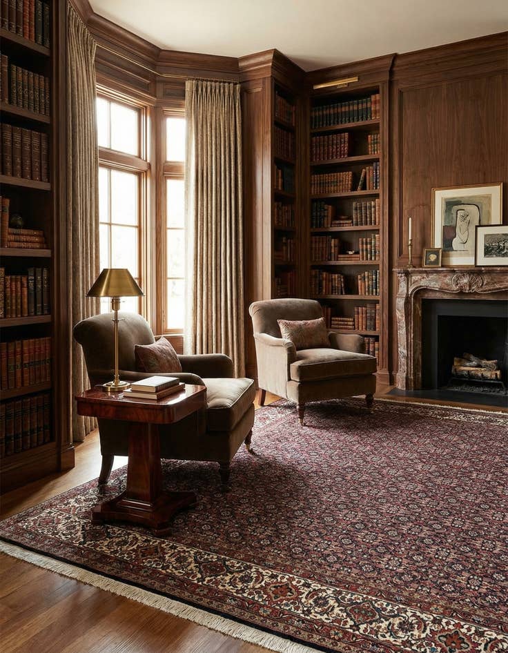 Detail image of  6' 9 x 6' 9 Bidjar Wool Square Rug