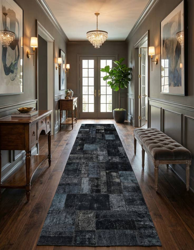 Detail image of 5' 1 x 15' 2  Hand Knotted Ultra Vintage Persian Wool Runner Rug