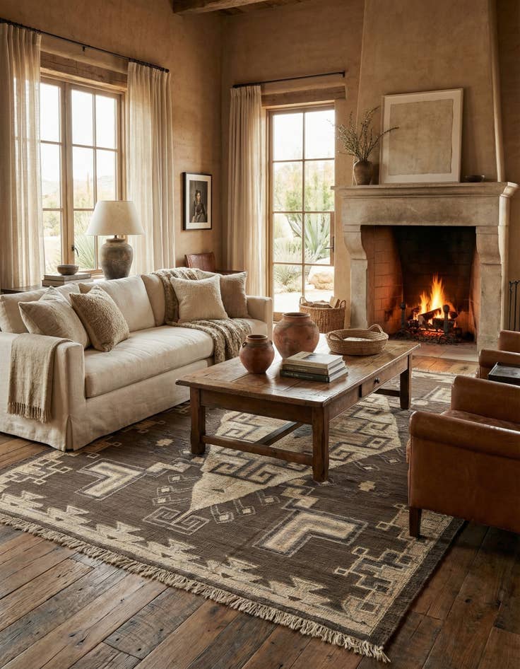 Detail image of 10' x 14' 2  Hand Knotted Darya Wool Rug