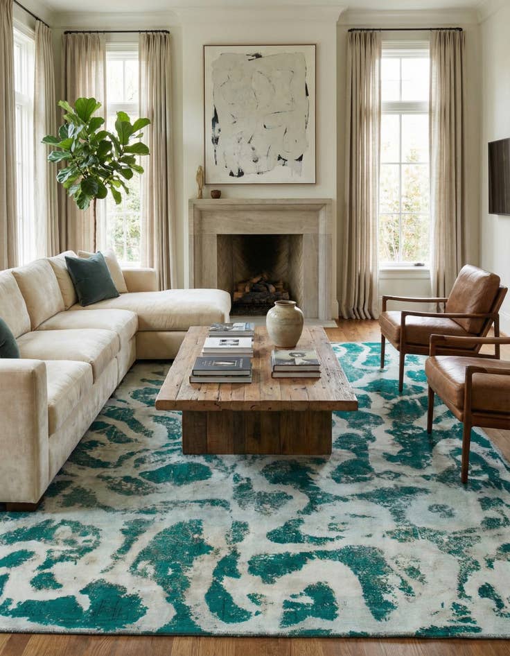 Detail image of 9' x 12' 4  Hand Knotted Ultra Vintage Persian Wool Rug