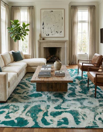 9' x 12' 4 Hand Knotted Ultra Vintage Persian Wool Rug
