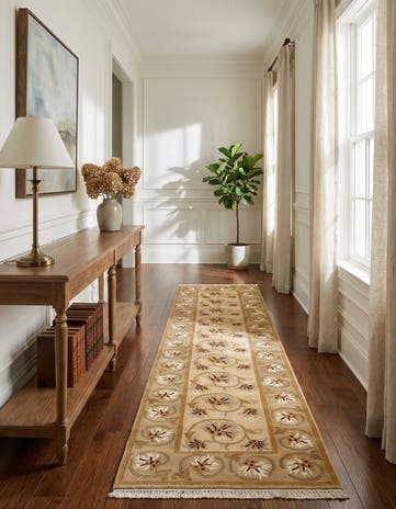 2' 8 x 9' 9 Hand Knotted Darya Wool Runner Rug