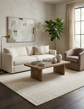 5' 7 x 8' Hand Knotted Darya Wool Rug