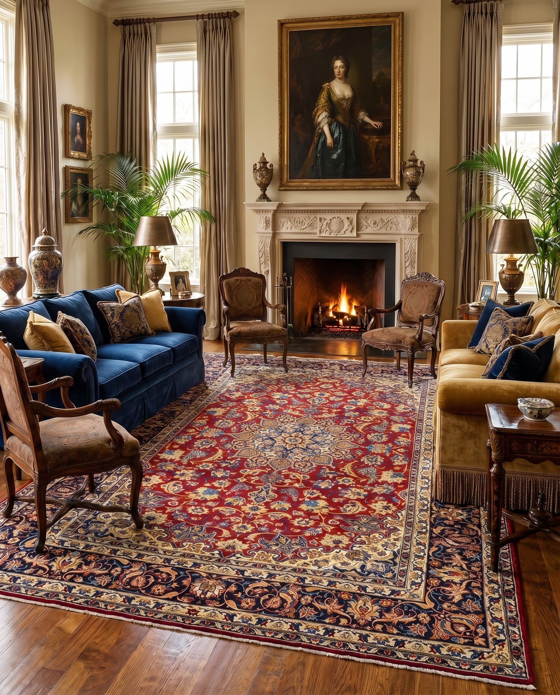 9' 10 x 15' 3 Najafabad Wool Rug