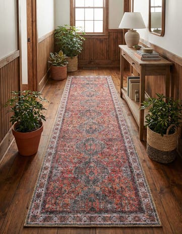 2' 7 x 10' Washable Timeless Runner Rug