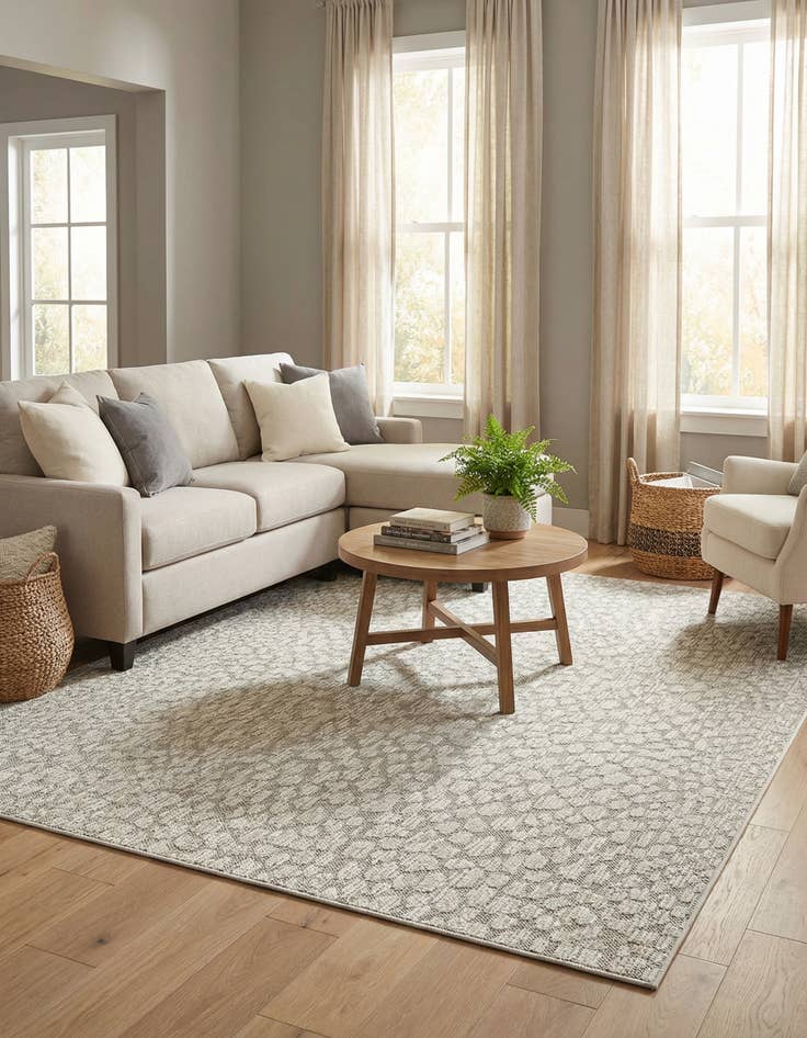 Detail image of 9' x 12' Easy-Clean Safari Indoor / Outdoor Rug