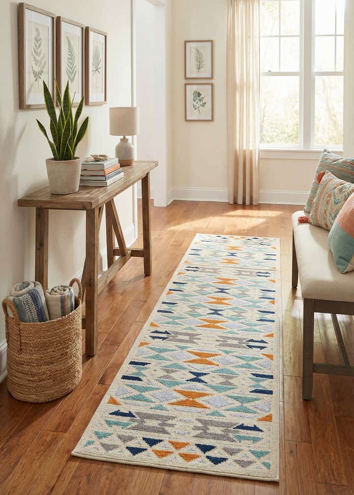 2' x 10' Easy-Clean Aruba Indoor / Outdoor Runner Rug