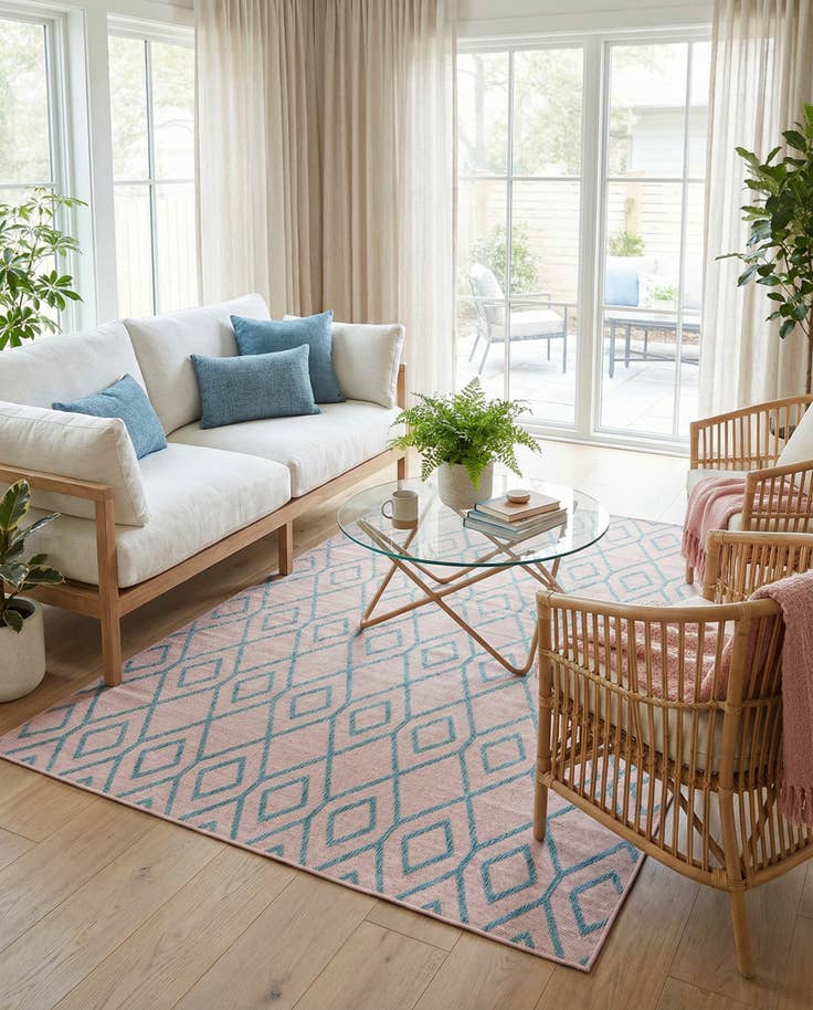 Detail image of 7' x 10' Easy-Clean Jill Zarin Turks and Caicos Indoor / Outdoor Rug