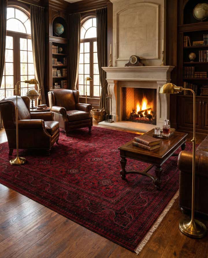 6' 7 x 10' Hand Knotted Khal Mohammadi Wool Rug