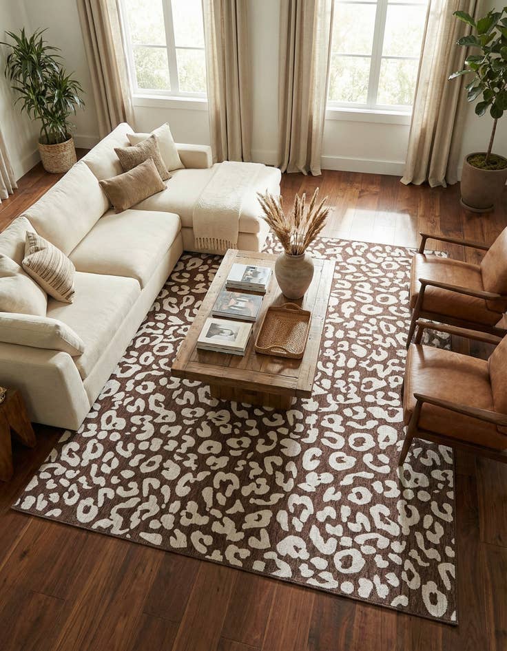 Detail image of  9' x 12'  Washable Safari Indoor / Outdoor Rug