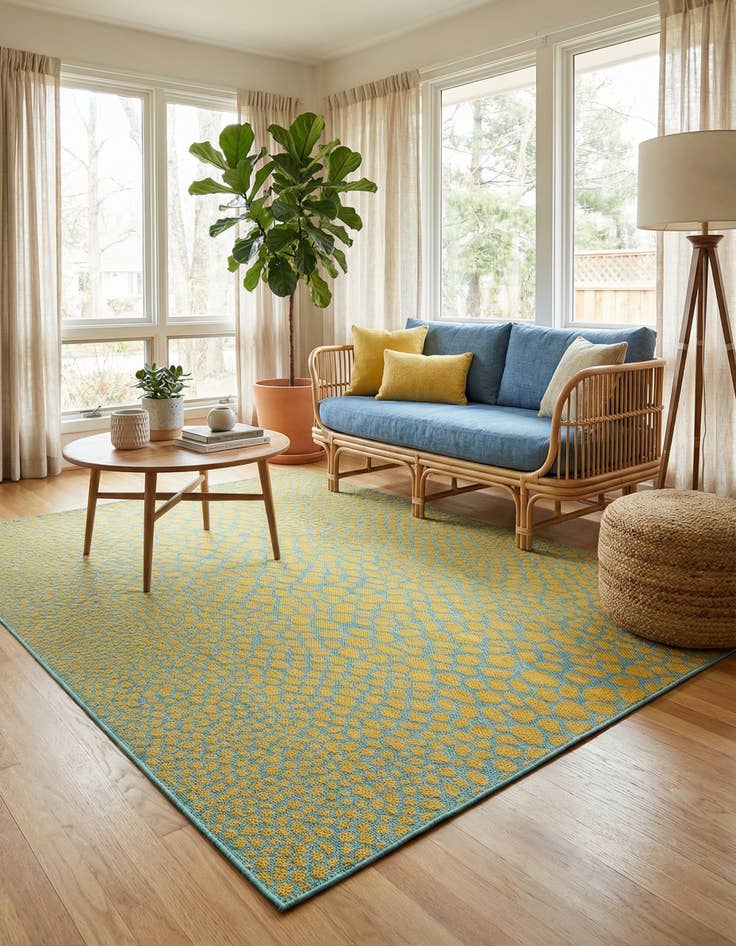 Detail image of 6' x 9' Easy-Clean Jill Zarin Cape Town Indoor / Outdoor Rug