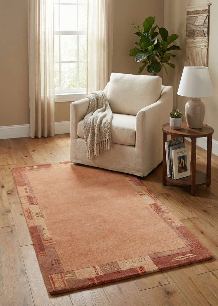 2' 5 x 4' 7 Hand Knotted Nepal Wool Rug