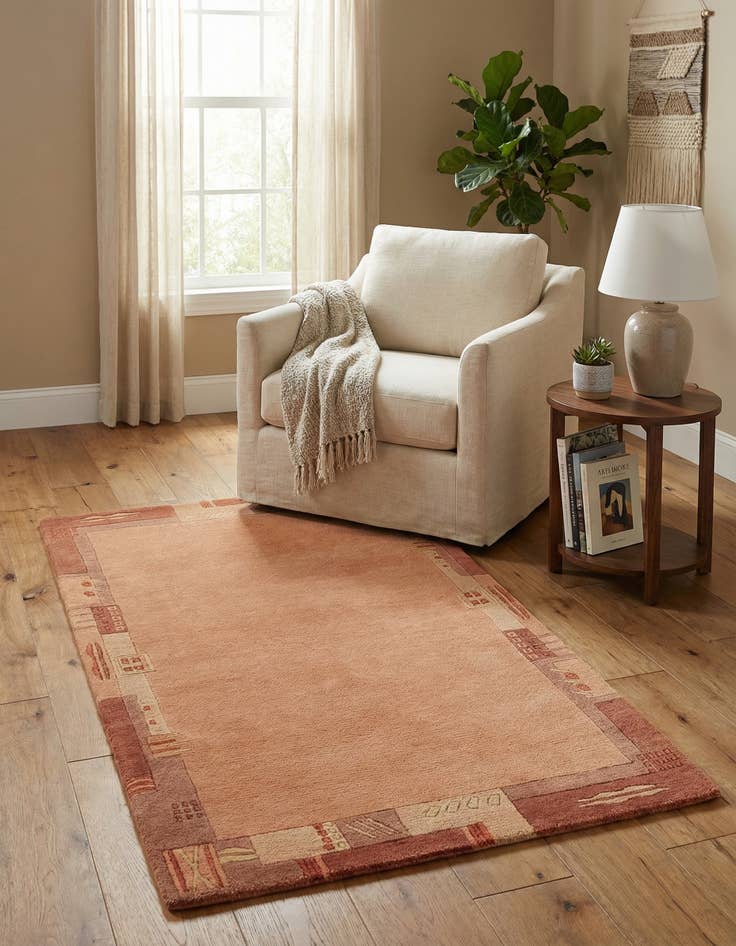 Detail image of 2' 5 x 4' 7  Hand Knotted Nepal Wool Rug