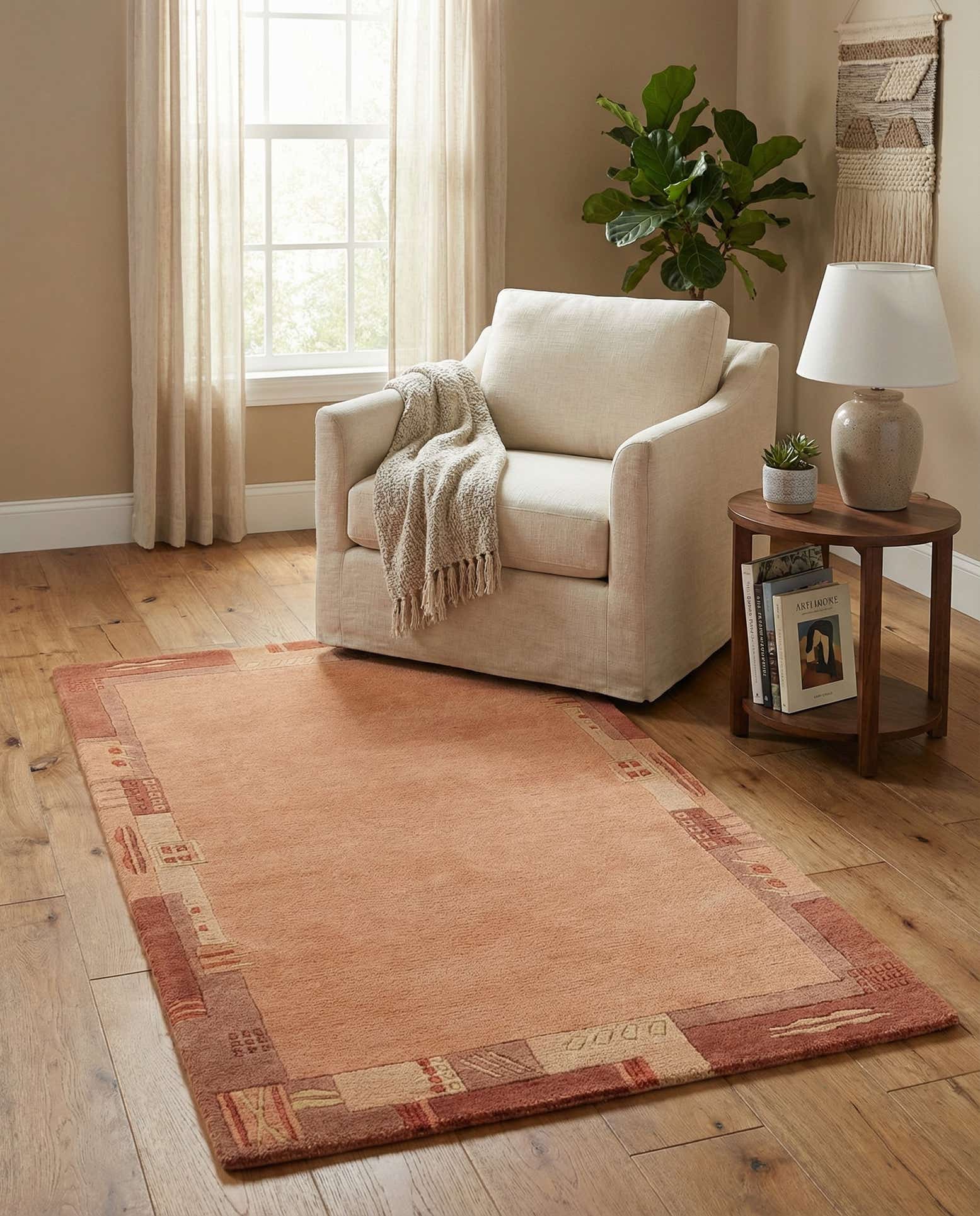 2' 5 x 4' 7 Hand Knotted Nepal Wool Rug