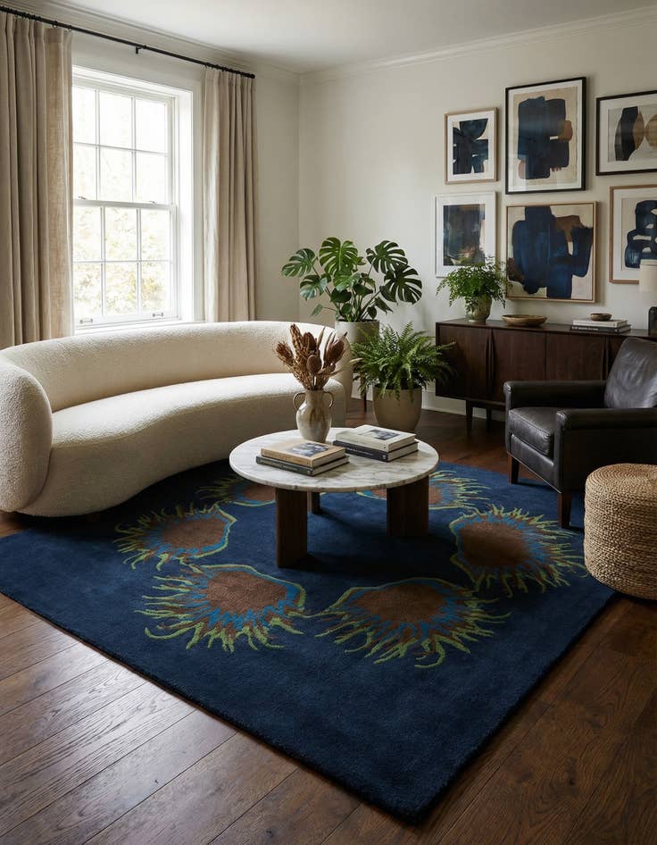 Detail image of 7' 6 x 7' 7 Luna Square Rug