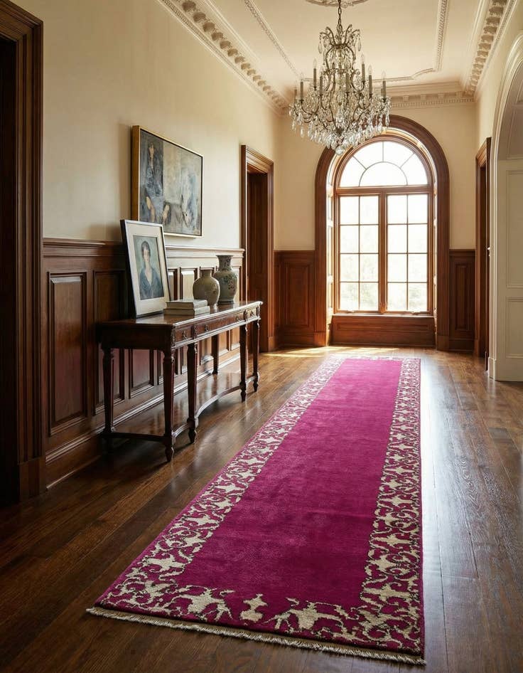 Detail image of 2' 6 x 15' 3 Kerman Runner Rug