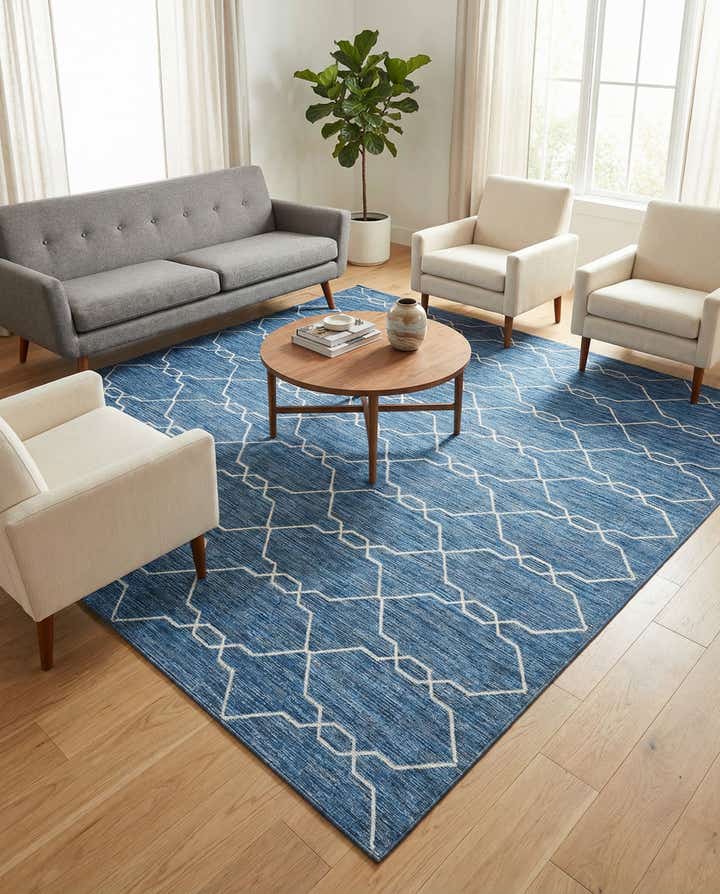 7' x 10' Easy-Clean Trellis Indoor / Outdoor Rug