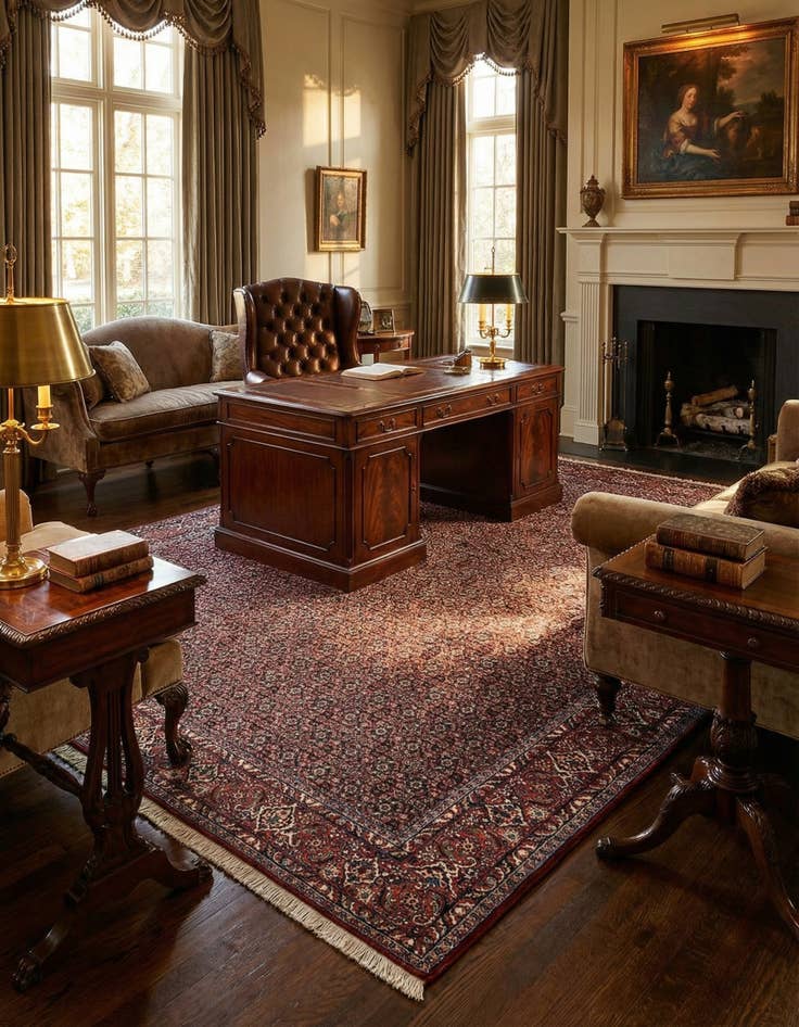 Detail image of  6' 8 x 9' 9 Bidjar Wool Rug