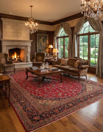 10' x 16' 3 Kashan Rug