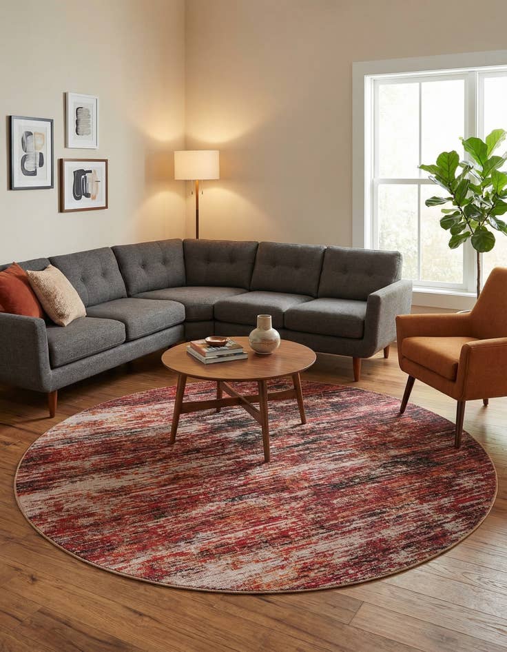 Detail image of  7' 7 x 7' 7 Asha Round Rug