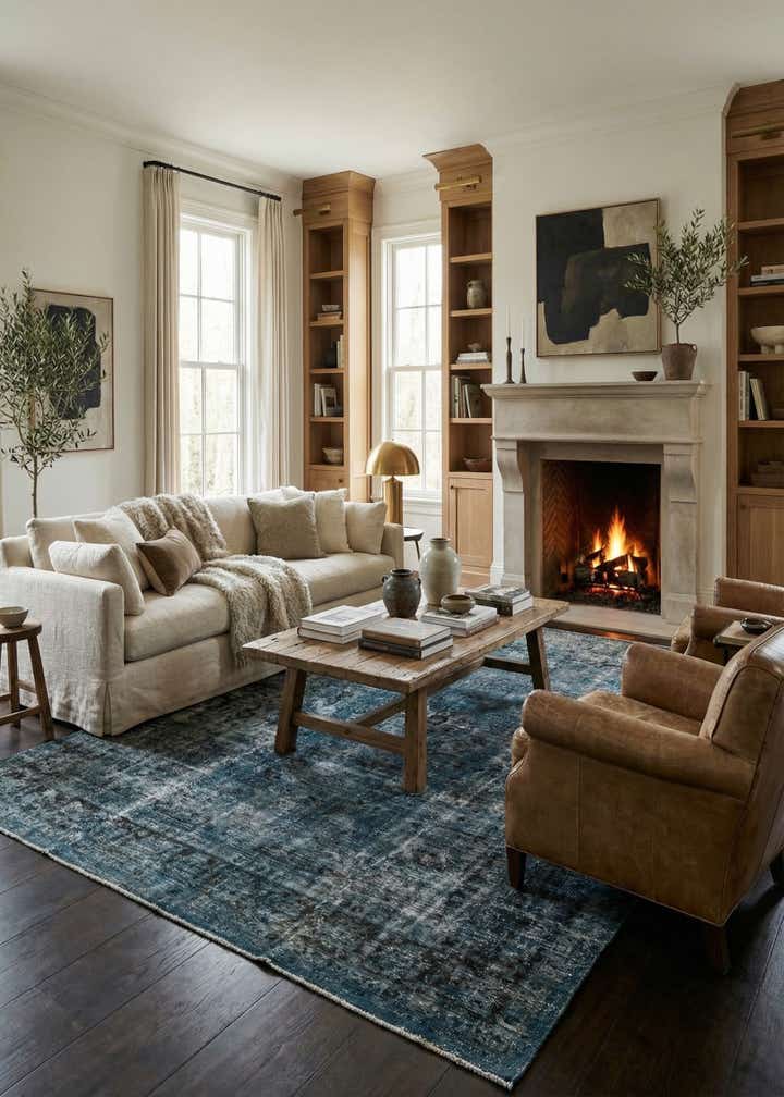 10' x 14' Hand Knotted Ultra Vintage Persian Wool Rug