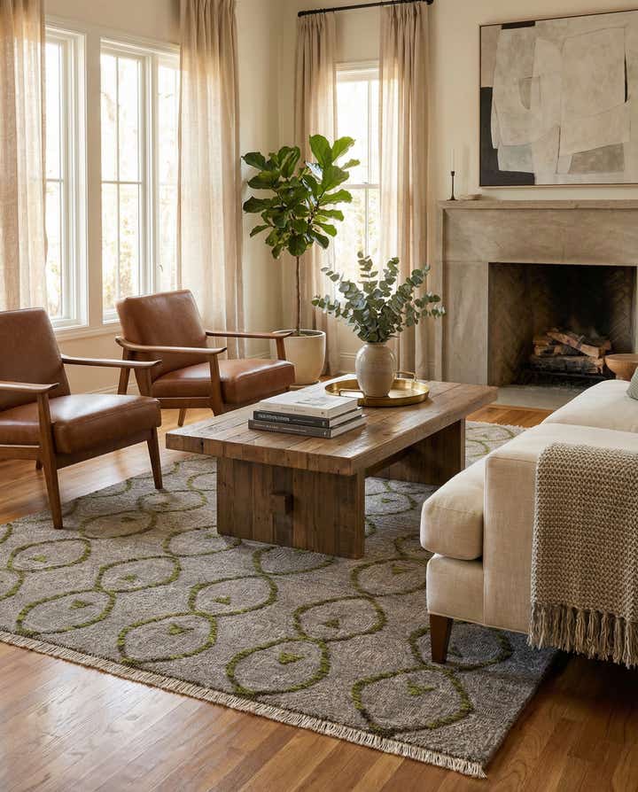 5' 8 x 7' 11 Hand Knotted Darya Wool Rug