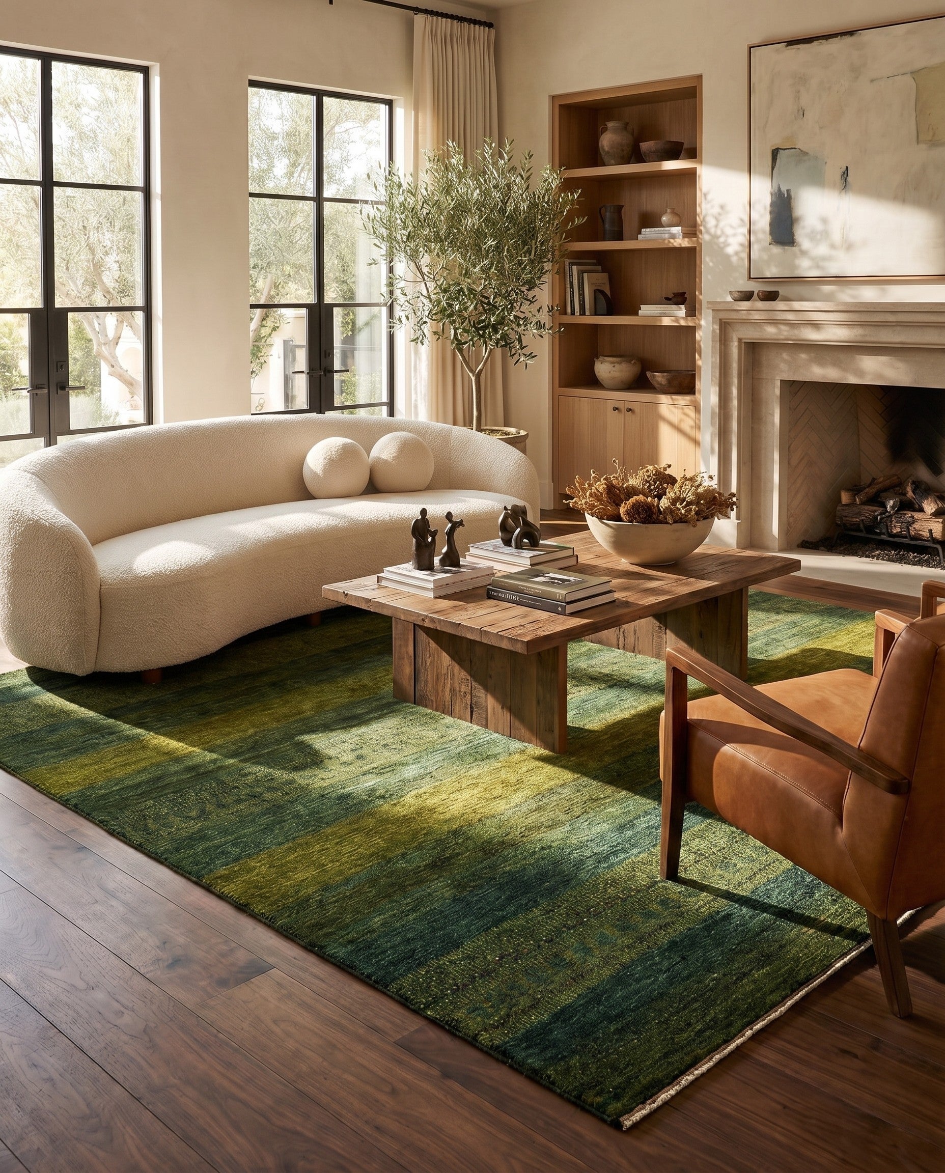 5' 1 x 6' 8 Hand Knotted Kashkuli Rug