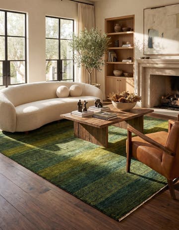 5' 1 x 6' 8 Hand Knotted Kashkuli Rug