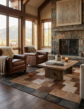 5' 3 x 8' 5 Cowhide Rug
