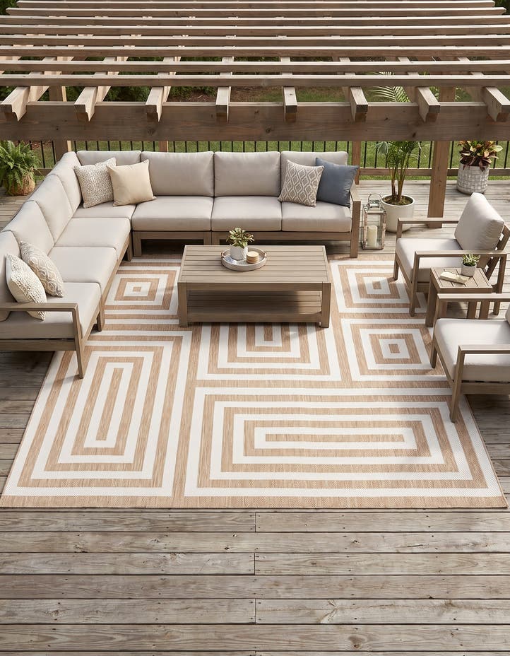 10' x 10' Easy-Clean Modern Indoor / Outdoor...