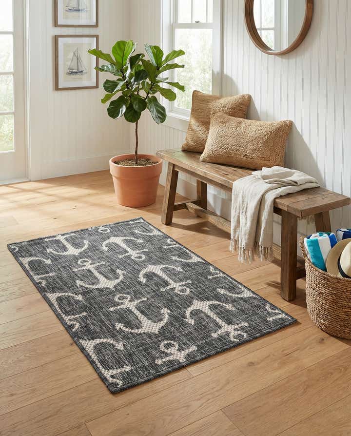 2' x 3' Easy-Clean Coastal Indoor / Outdoor Rug