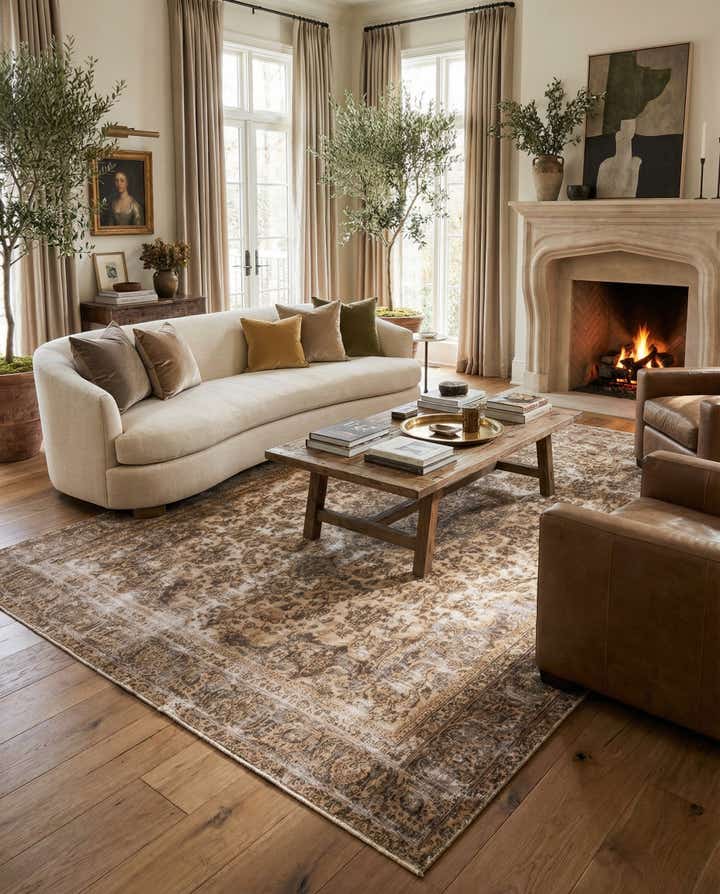 9' 2 x 12' 4 Hand Knotted Ultra Vintage Persian Wool Rug