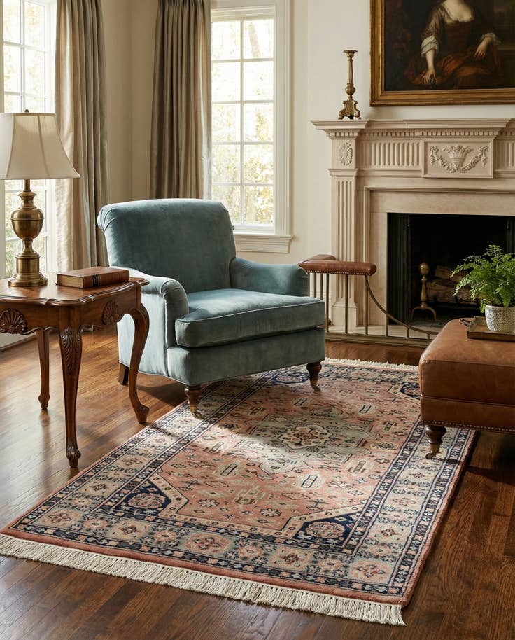 Detail image of 3' 2 x 5' 9 Hand Knotted Bokhara Rug