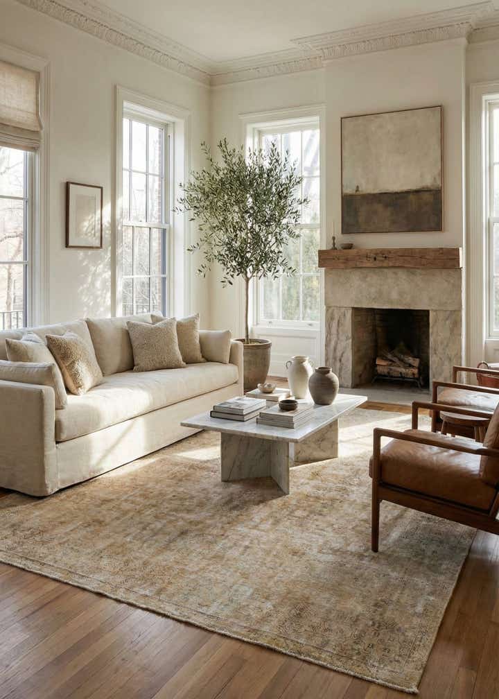 9' 10 x 12' 6 Hand Knotted Ultra Vintage Persian Wool Rug