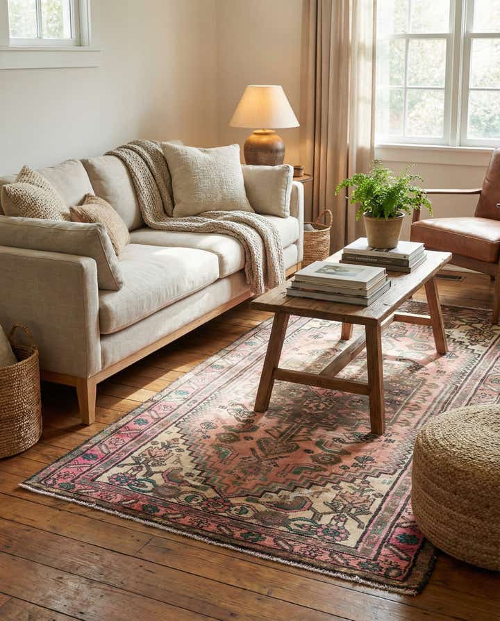 3' 3 x 6' 4 Hand Knotted Ultra Vintage Persian Wool Rug