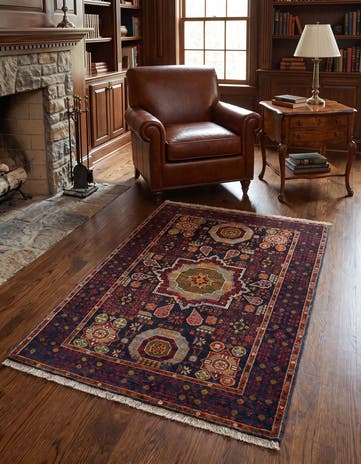3' 8 x 5' Hand Knotted Mamluk Ziegler Rug