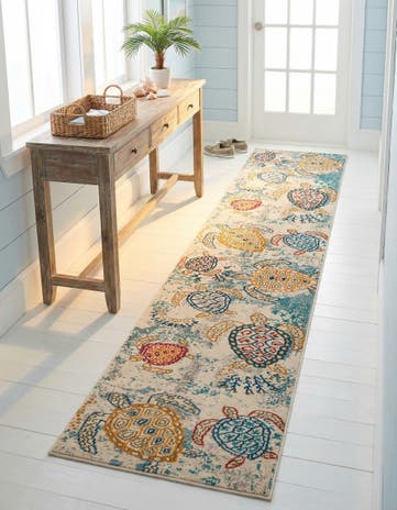 2' 7 x 12' Washable Amalfi Runner Rug