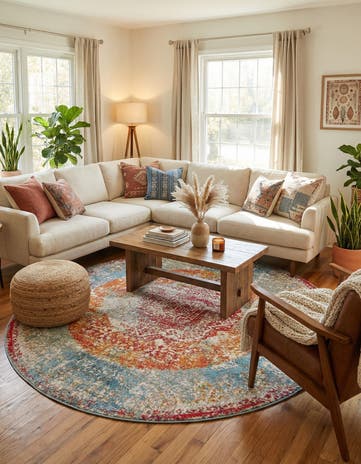 8' x 8' Veneto Round Rug
